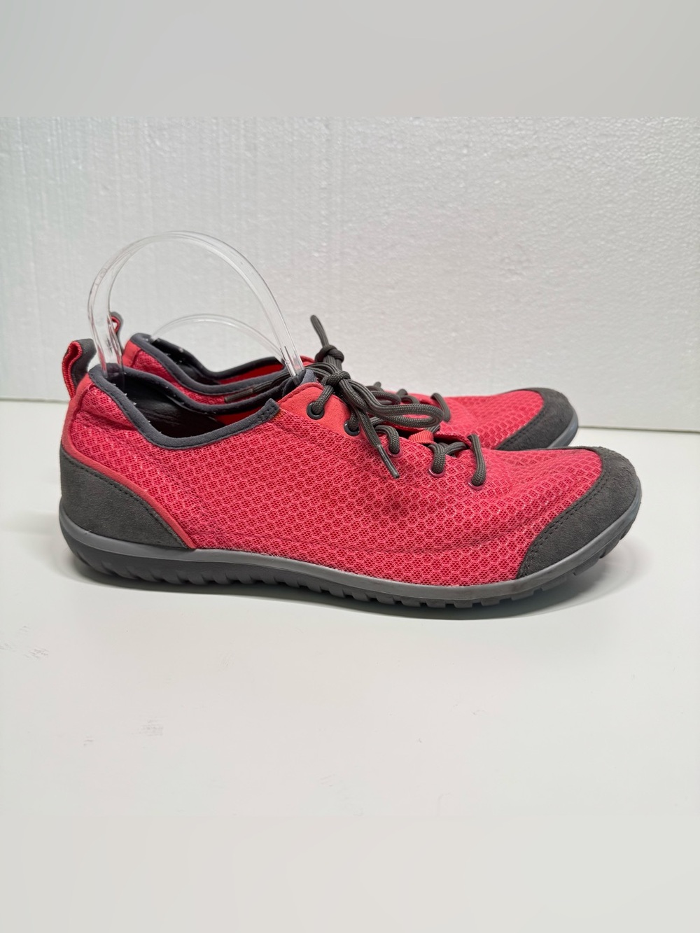 Clarks Privo Ibeeck Womens Walking Low Top Mesh Red Comfort Sneakers Sz 9.5